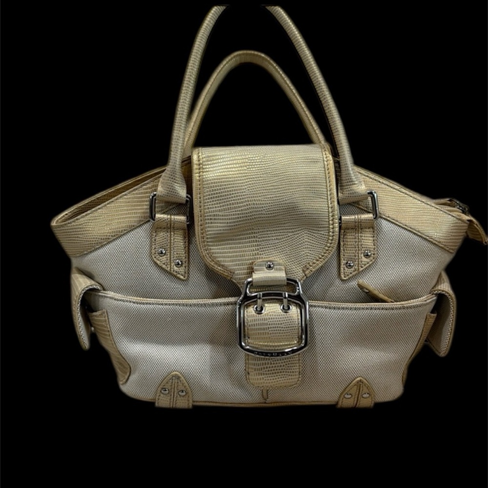 Cole Haan gold and Tan Handbag